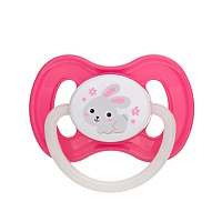 CANPOL BABIES Bunny&Company dudlík kaučuk třešinka 0-6m růžový 1 kus