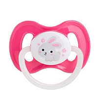 CANPOL BABIES Bunny&Company dudlík kaučuk třešinka 6-18m růžový 1 kus