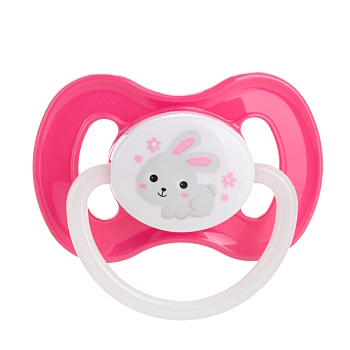 CANPOL BABIES Bunny&Company dudlík kaučuk třešinka 6-18m růžový 1 kus (Dudlíky 6 - 18 - měsíců) - Zklidňující