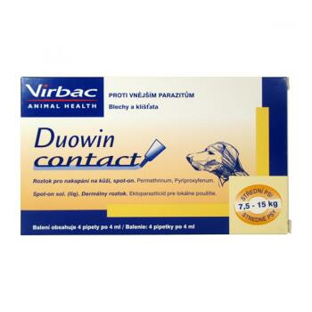 DUOWIN Contact Dog M (7,5 - 15 kg) 4 x 4 ml
