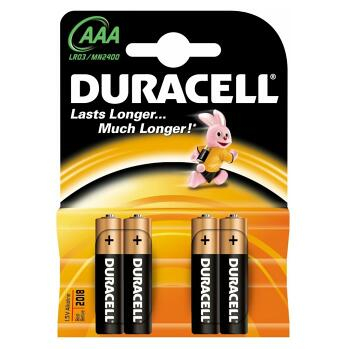 DURACELL Basic baterie AAA 1,5V - 4 kusy