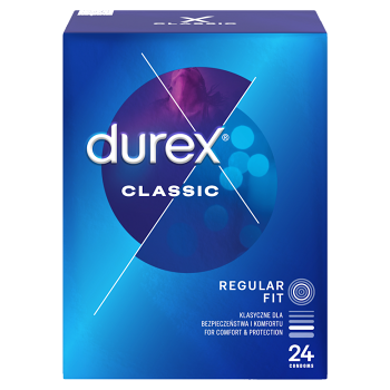 DUREX Classic 24 kusů (Kondomy) - Klasické, Ochranný