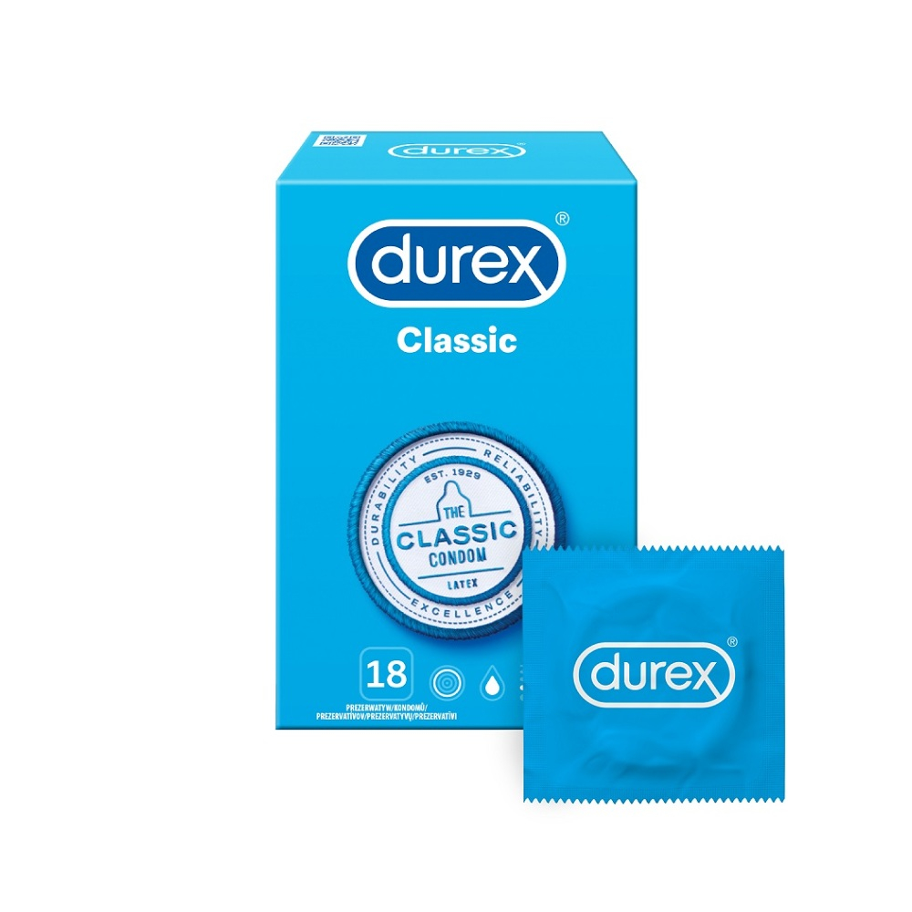 Levně DUREX Classic prezervativ 18 ks