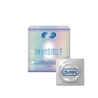 DUREX Invisible Extra lubrikované Kondomy 3 ks