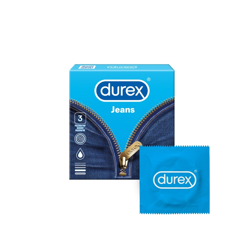Levně DUREX Jeans kondomy 3 kusy