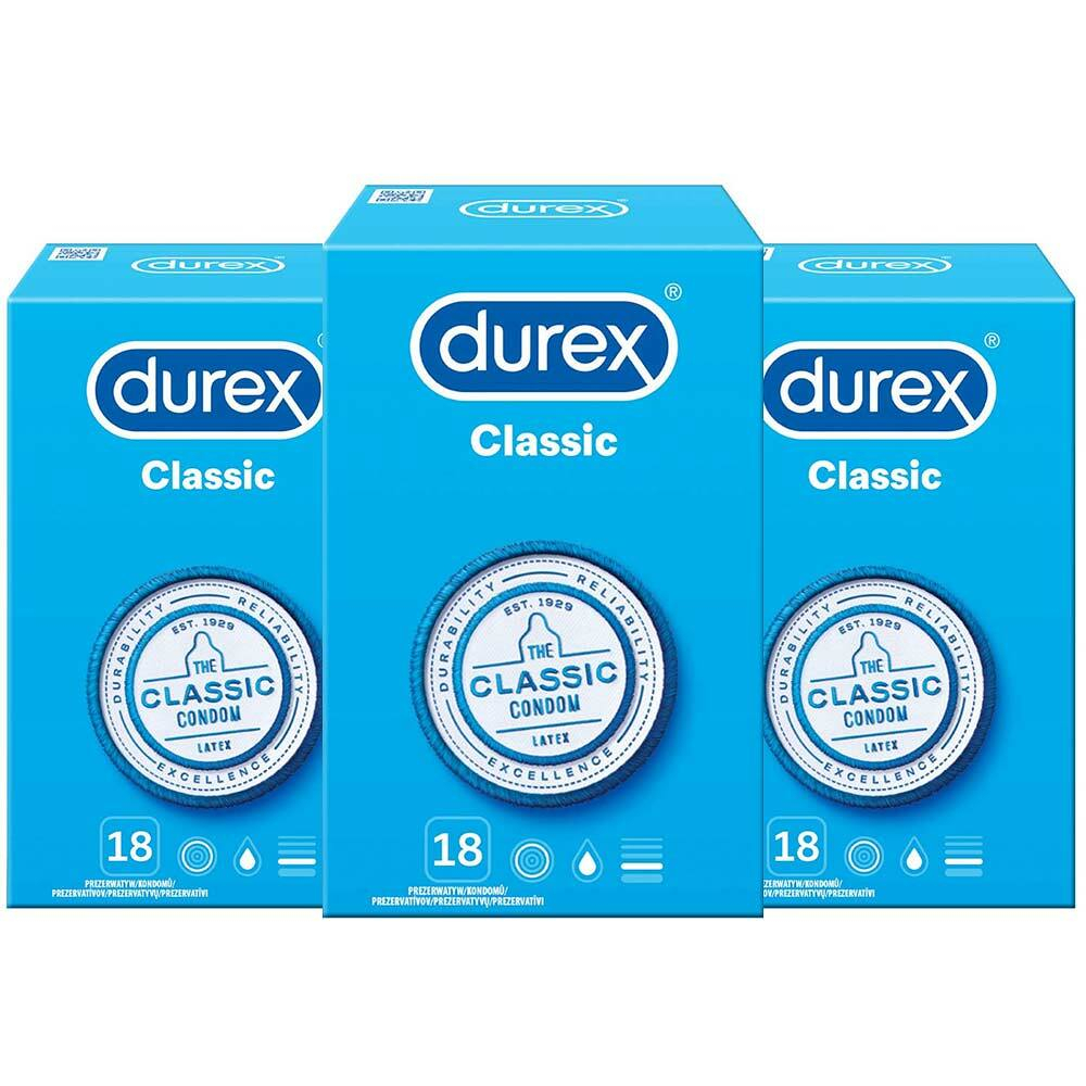 Levně DUREX Kondomy Classic Pack 54 ks
