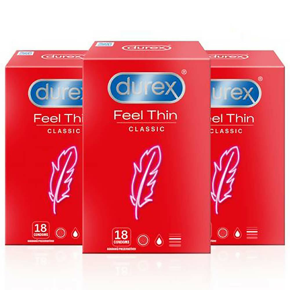 Levně DUREX Feel thin classic kondomy pack 54 ks, poškozený obal