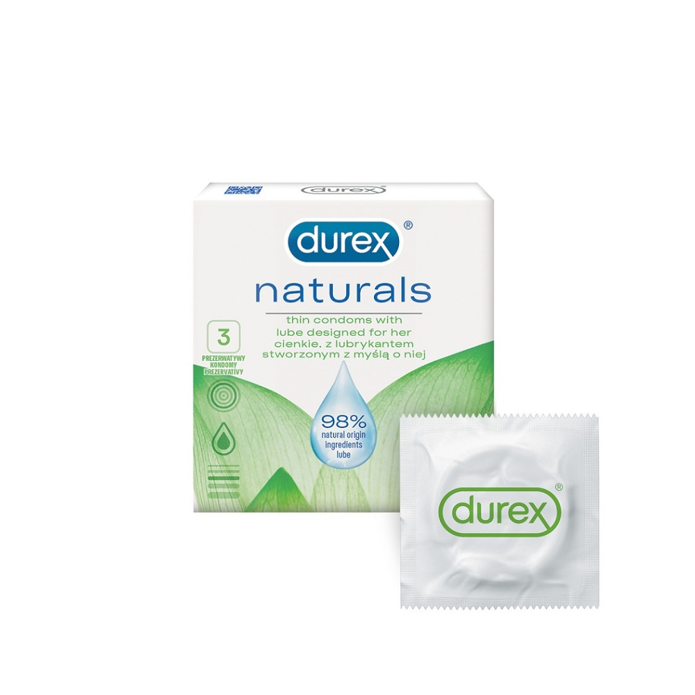 E-shop DUREX Naturals Kondomy 3 ks