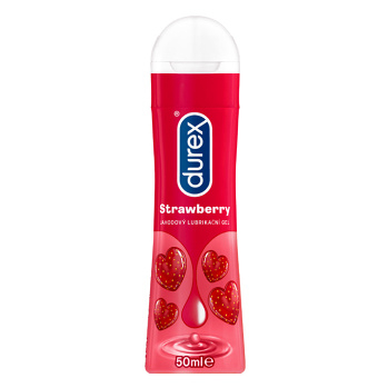 DUREX Jahodový lubrikační gel 50 ml (Lubrikační gely a pomůcky) - Lubrikační, Stimulační, Parfémované