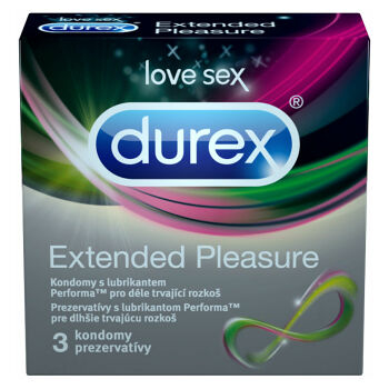 DUREX Extended Pleasure Kondomy 3 kusy