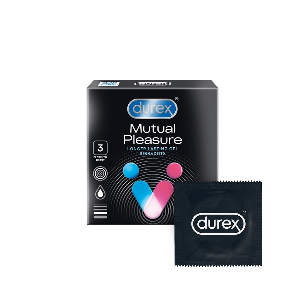 Levně DUREX Prezervativ mutual pleasure 3 kusy