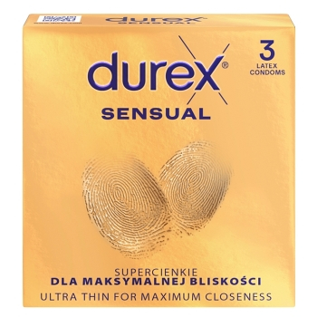 DUREX Sensual 3 kusy (Kondomy) - Ochranný