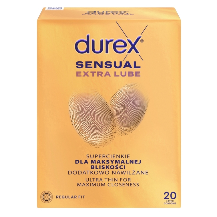 DUREX Sensual extra lube 20 kusů