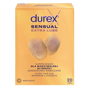 DUREX Sensual extra lube 20 kusů (Kondomy) - Ochranný