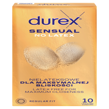 DUREX Sensual no latex 10 kusů (Kondomy) - Klasické, Ochranný