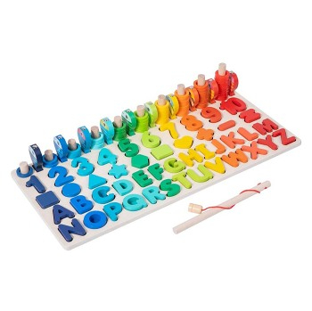 2KIDS TOYS Multifunkční deska vkládačka 5v1 (Vkládačky, spojovačky a puzzle) - Ostatní, Jiné, Skládací