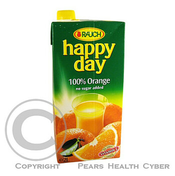 Džus Happy Day pomeranč 100% 2 l krabice