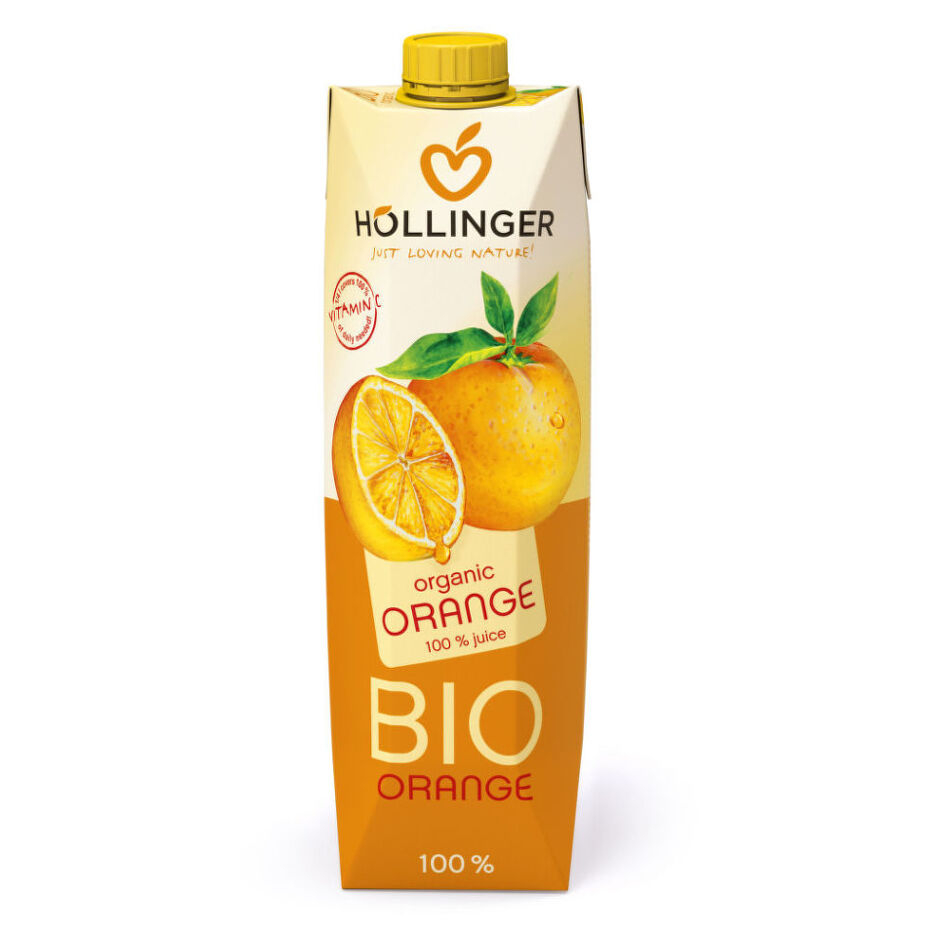 Levně HOLLINGER Džus pomeranč BIO 1 litr
