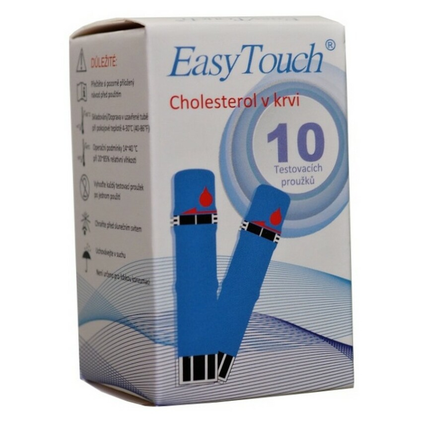 E-shop EASYTOUCH Testovací proužky pro měření cholesterolu 10 kusů