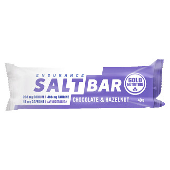 GOLDNUTRITION Endurance salt bar čokoláda a lískový oříšek 40 g (Energetické tyčinky)
