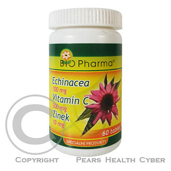 Echinacea 100 mg + Vitamín C 500 mg + Zinek 10 mg tbl. 60