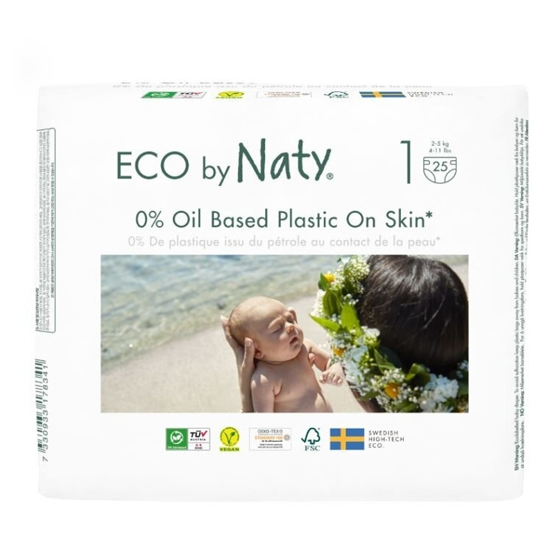 E-shop ECO BY NATY Newborn 2-5 kg 25 kusů