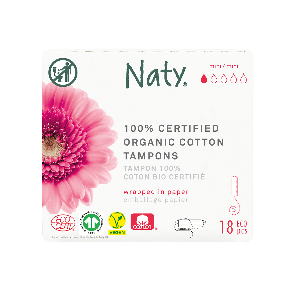 ECO BY NATY Tampóny Mini 18 kusů