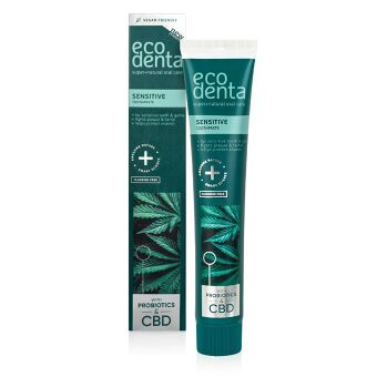 ECODENTA  Zubní pasta pro citlivé zuby s CBD a probiotikami 75 ml