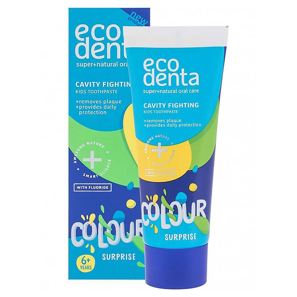 Levně ECODENTA Toothpaste Colour Surprise Cavity Fighting zubní pasta 75 ml