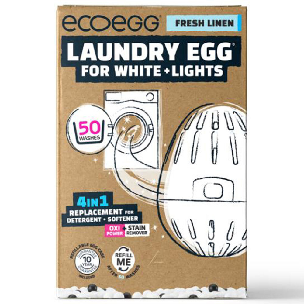 E-shop ECOEGG Vajíčko na praní na bílé prádlo Svěží bavlna na 50 pracích cyklů