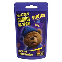 EDDIES Gumídci na spánek s melatoninem cestovní balení 10 kusů