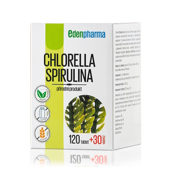 EDENPHARMA Chlorella Spirulina 150 tablet (Detoxikace celého těla)