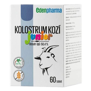 EDENPHARMA Kolostrum kozí Junior 60 tablet (Kolostrum na imunitu) - Jednosložkové