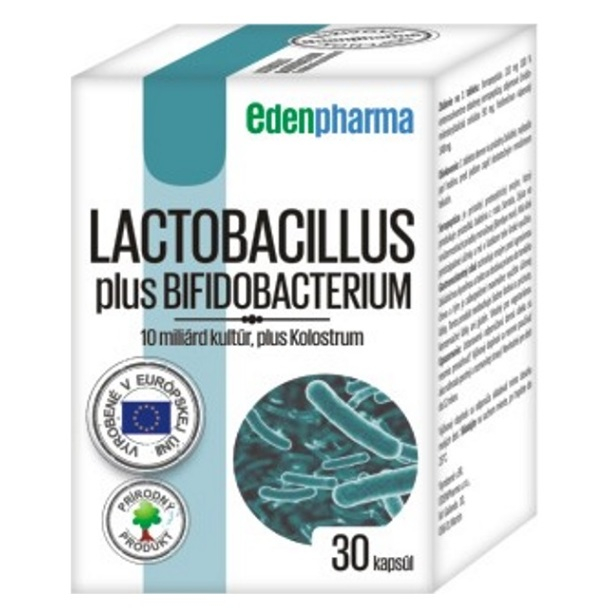 Levně EDENPHARMA Lactobacillus plus bifidobacterium 30 kapslí