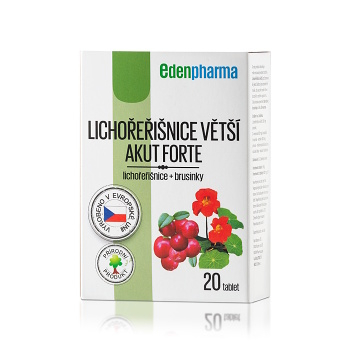 EDENPHARMA Lichořeřišnice větší akut forte 20 tablet (Močové cesty) - Přírodní