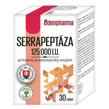 EDENPHARMA Serrapeptáza 125000 IU 30 tablet