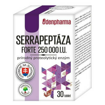 EDENPHARMA Serrapeptáza forte 250 000 IU 30 tablet