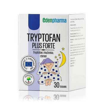 EDENPHARMA Tryptofan Plus Forte 30 kapslí (Na spánek) - Přírodní, Vícesložkové