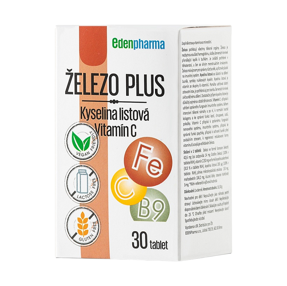 EDENPHARMA Železo Plus 30 tablet