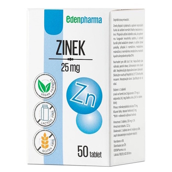 EDENPHARMA Zinek 25 mg 50 tablet (Zinek)