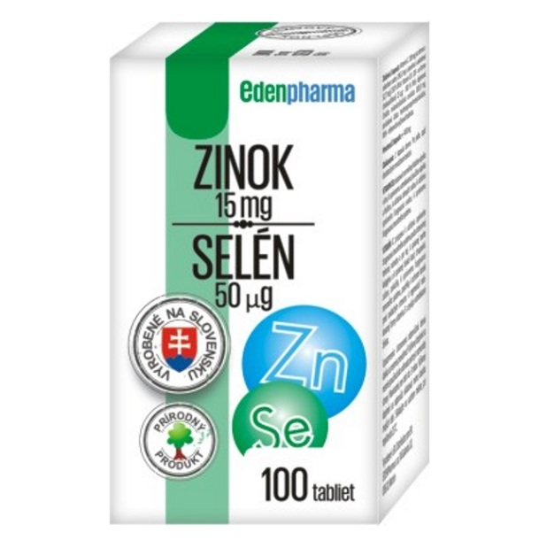 E-shop EDENPHARMA Zinek a selen 100 tablet