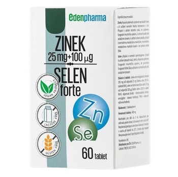 EDENPHARMA Zinek Selen forte 60 kapslí (Zinek)