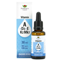 EKOMEDICA Vitamín A + D3 + E + K2 Mk7 kapky 30 ml
