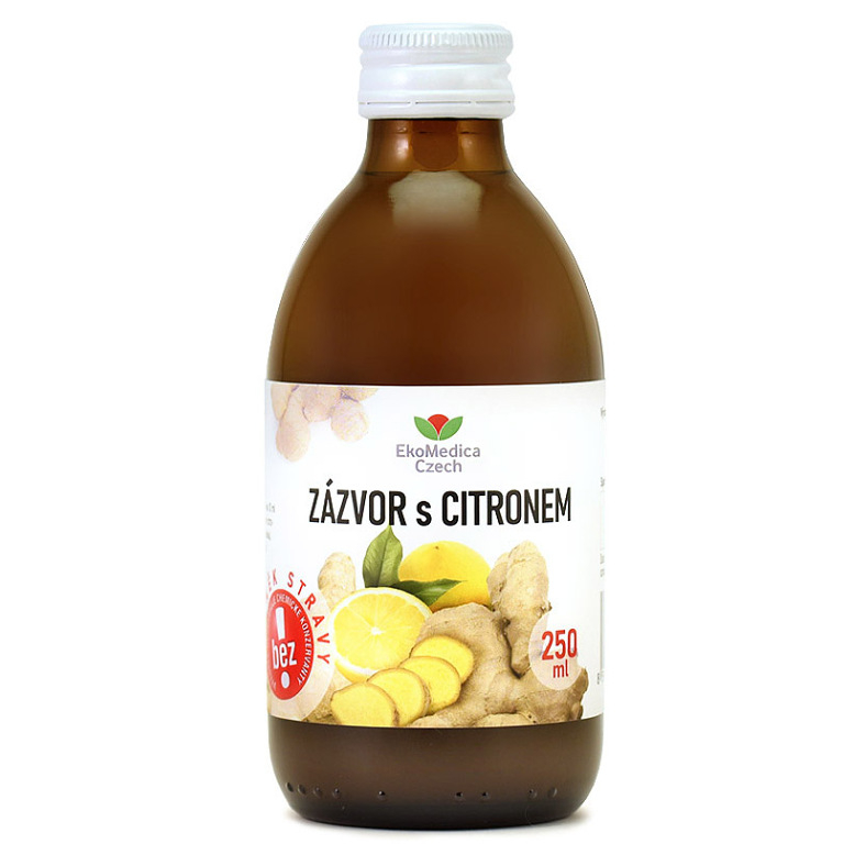 Levně EKOMEDICA Zázvor s citronem 250 ml
