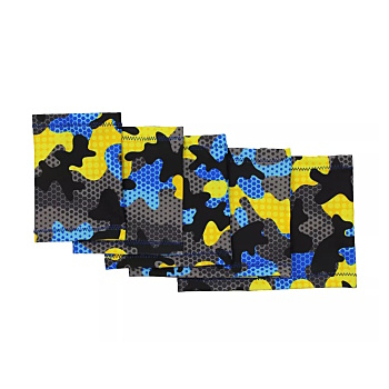 DIA-WAY Elastický návlek na ruku modro-žlutý maskáč, Obvod paže: 14 - 17 cm (Ochrana senzoru)