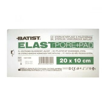 BATIST Elastpore + Pad sterilní náplast 20 x 10 cm