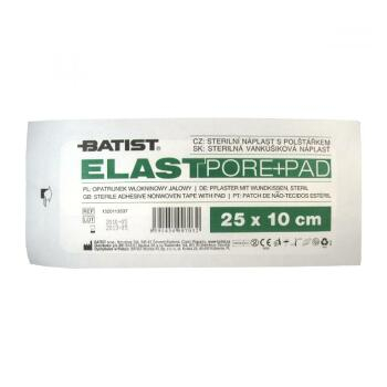 BATIST Elastpore + Pad sterilní náplast 10x25 cm 1 kus