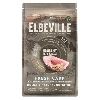 ELBEVILLE Healthy Skin and Coat Fresh Carp granule pro psy, Hmotnost balení (g): 1,4 kg (Granule pro psy) - Hypoalergenní