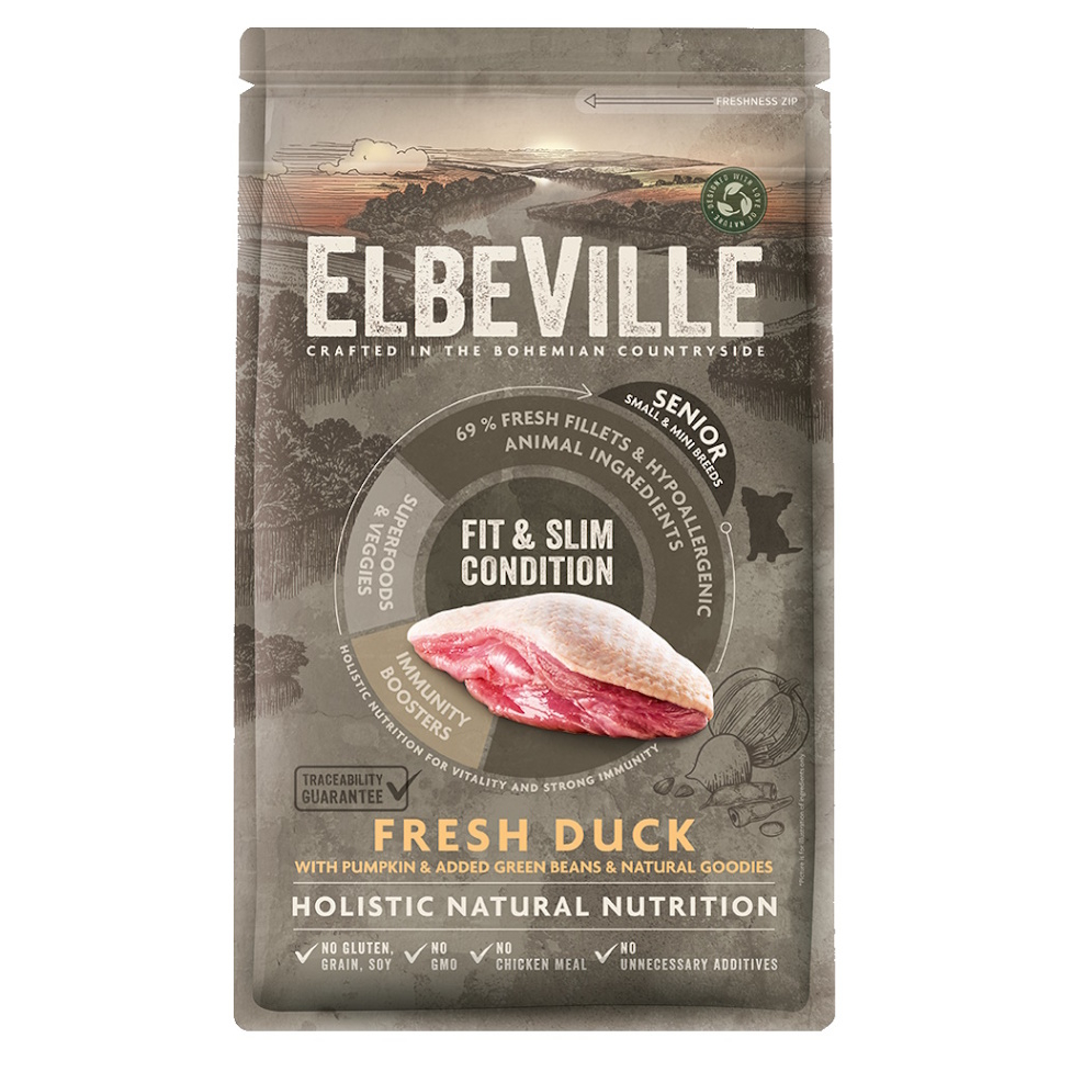 ELBEVILLE Fit and Slim Condition Fresh Duck granule pro psy 1 kus, Hmotnost balení (g): 4 kg