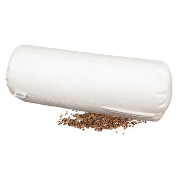 ELIKS Pohankový polštář válec 14 x 40 cm (Ortopedické polštáře) - Hřejivé, Chladící, Ochranný, Antialergické, Přírodní